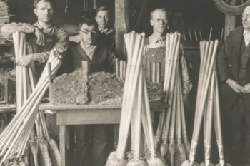 Picture Of Employees At The Range Broom Factory